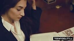 TEENFIDELITY - Schoolgirl Michelle Taylor Creampie Sex Ed